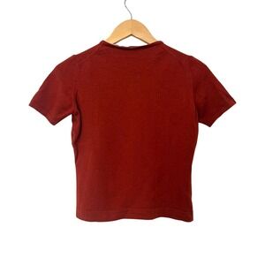 Vintage Merino Wool Knit Top | Terracotta | Made in Italy | XS